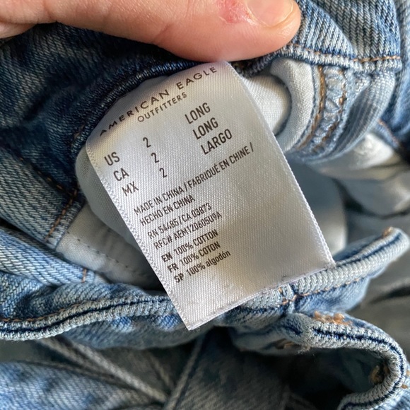 American eagle mom jeans size 2 long - Picture 3 of 5